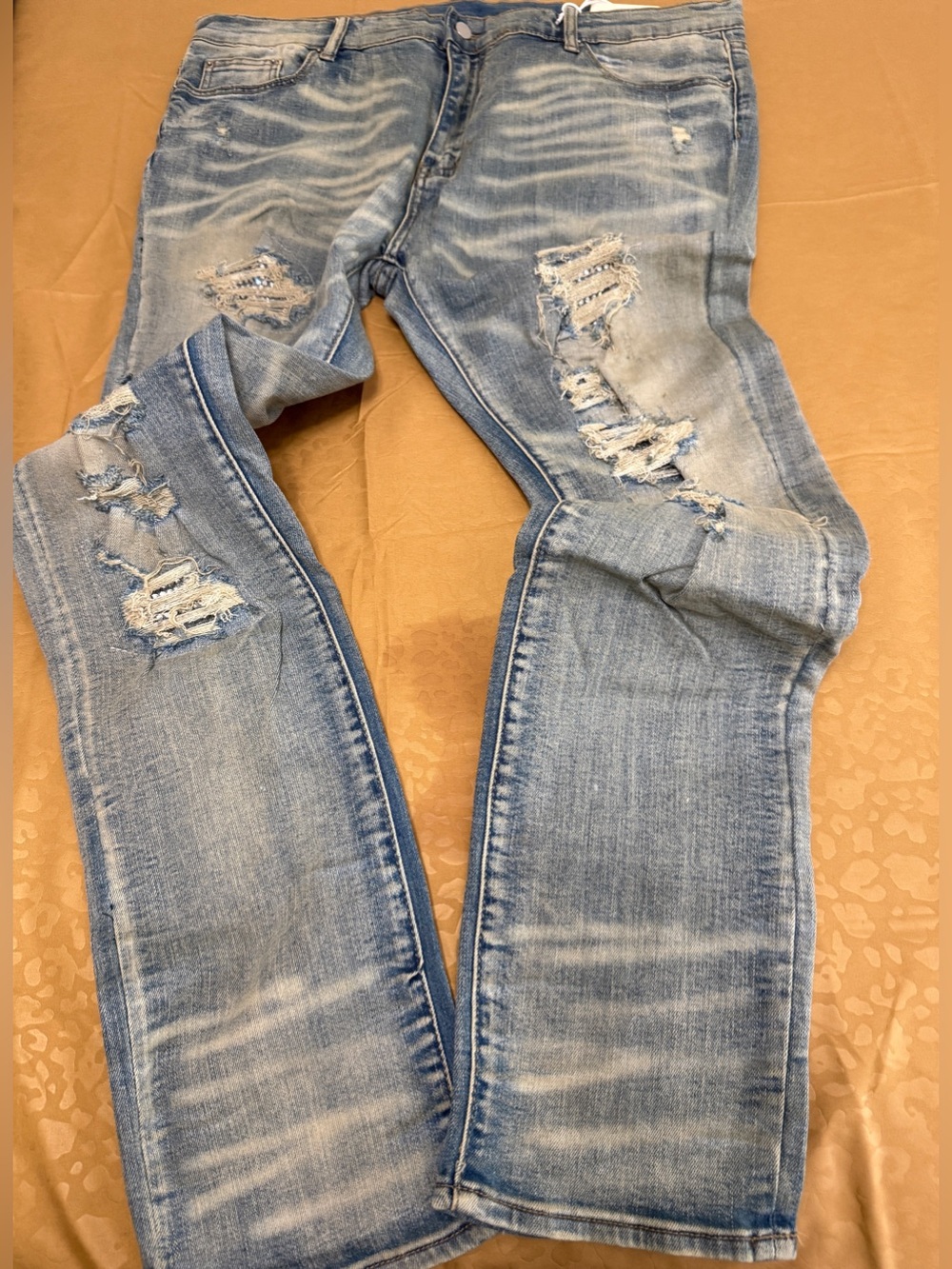 Mens Mnml X201 Rhinestone Stretch Denim size 40